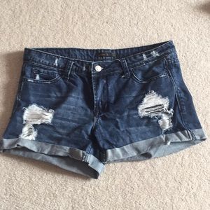 Denim shorts